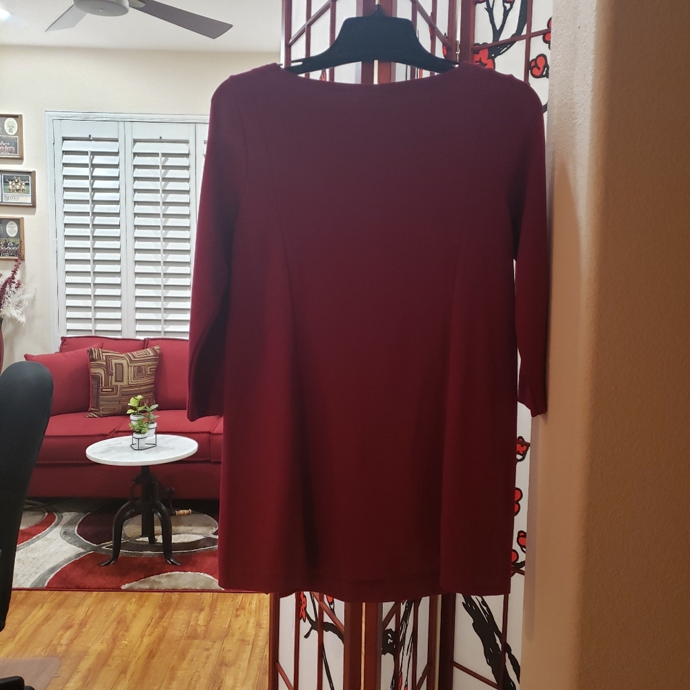 JJill Maroon  Dress - Picture 2 of 9